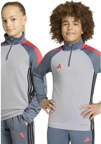 Adidas Perfor ce voetbalshirt Tiro grijs rood Sport t-shirt Polyester Opstaande kraag - Foto 3