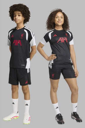 Adidas Perfor ce voetbalshort zwart wit rood Sportbroek Polyester - Foto 5