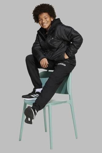 Adidas Sportswear gewatteerde jas zwart Jongens Polyester Capuchon Effen - Foto 3