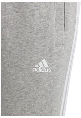Adidas Sportswear joggingbroek lichtgrijs wit Katoen Effen 152
