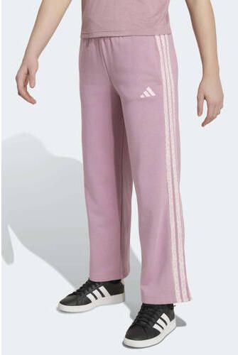 Adidas Sportswear joggingbroek lila Paars Meisjes Katoen Effen