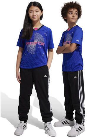 Adidas Sportswear joggingbroek zwart wit Polyester Effen 164 - Foto 3