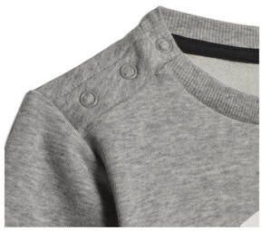 Adidas Sportswear joggingpak grijs melange Trainingspak Katoen Ronde hals 104 - Foto 3