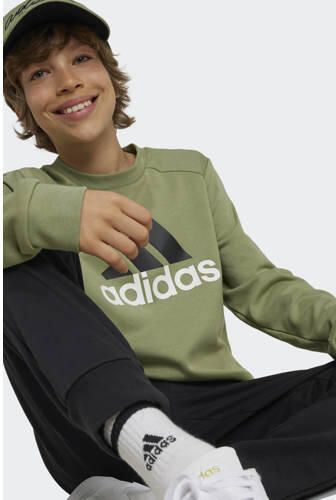 Adidas Sportswear joggingpak groen zwart Katoen Ronde hals 152 - Foto 3