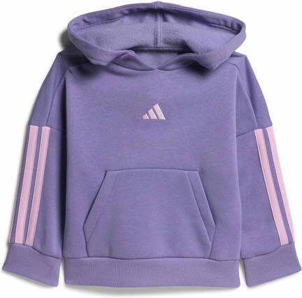 Adidas Sportswear joggingpak met capuchon paars roze - Foto 2