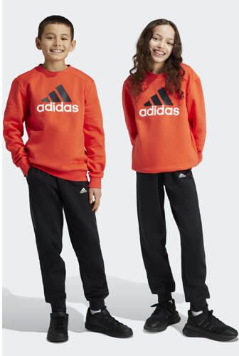 Adidas Sportswear joggingpak rood zwart Katoen Ronde hals 140