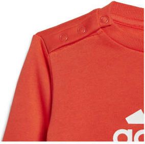 Adidas Badge of Sport Crew Trainingspak Baby's Bright Red White Bright Red White