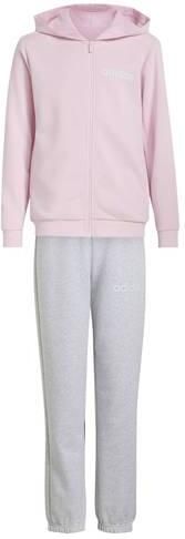 Adidas Sportswear joggingpak roze grijs Sweat Capuchon