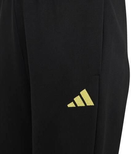 Adidas Sportswear joggingpak zwart geel Sweat Capuchon