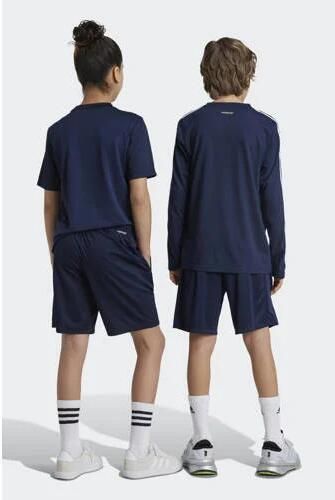 Adidas Sportswear Junior voetbalshort donkerblauw Sportbroek Polyester 128