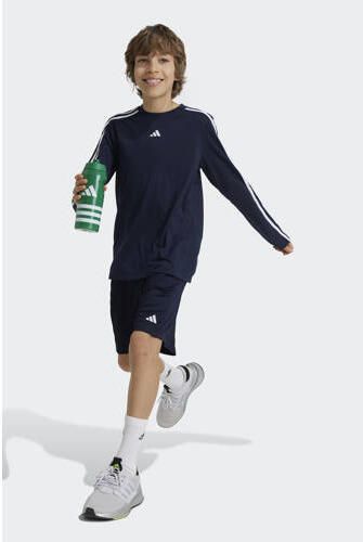 Adidas Sportswear Junior voetbalshort donkerblauw Sportbroek Polyester 128 - Foto 3