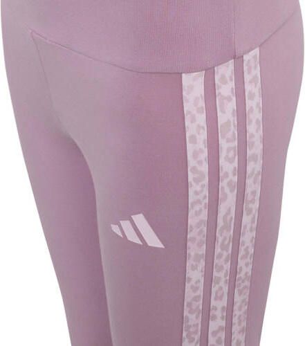 Adidas Sportswear legging lila Broek Paars Meisjes Katoen - Foto 2