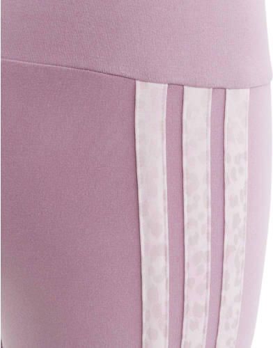 Adidas Sportswear legging lila Broek Paars Meisjes Katoen - Foto 3