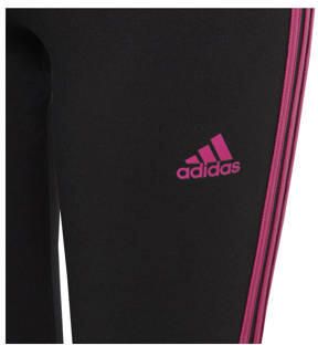 Adidas Sportswear legging zwart donkerroze Broek Meisjes Katoen Effen 164 - Foto 2