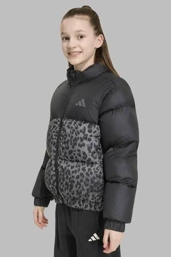 Adidas Sportswear outdoor jas met dierenprint zwart grijs Polyester Capuchon - Foto 2