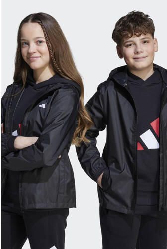 Adidas Sportswear regenjas zwart Polyester Capuchon Effen - Foto 10