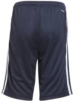 Adidas Sportswear regular fit casual short met logo donkerblauw wit Korte broek Jongens Polyester 140 - Foto 2