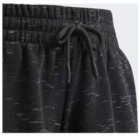 Adidas Sportswear regular fit sweatshort zwart melange wit Korte broek 170 - Foto 3