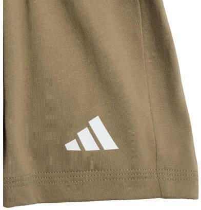 Adidas Sportswear set T-shirt + short beige bruin Katoen Ronde hals - Foto 2