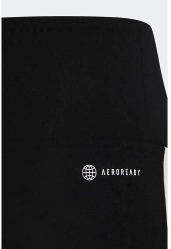 Adidas Sportswear sportlegging zwart wit Sportbroek Meisjes Polyester Effen 116