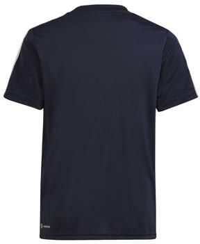 Adidas Sportswear sportshirt donkerblauw wit Sport t-shirt Jongens Polyester Ronde hals 164 - Foto 3