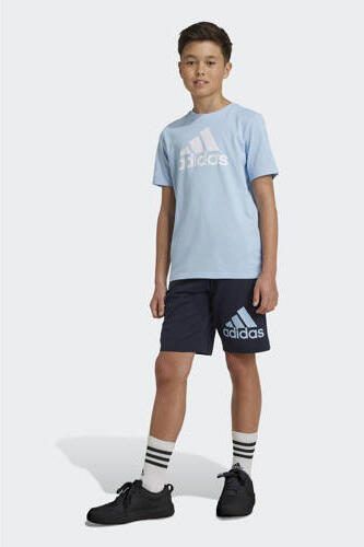 Adidas Sportswear sportshort donkerblauw lichtblauw Korte broek Katoen 176