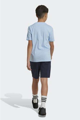 Adidas Sportswear sportshort donkerblauw lichtblauw Korte broek Katoen 176 - Foto 3