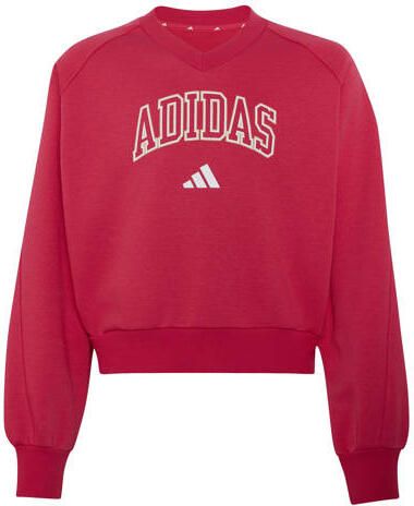 Adidas Sportswear sweater met logo roze Katoen Ronde hals