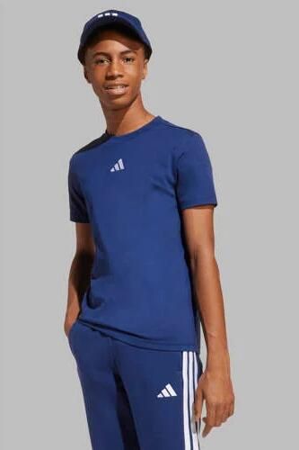Adidas Sportswear T-shirt donkerblauw Katoen Ronde hals