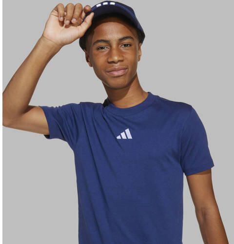 Adidas Sportswear T-shirt donkerblauw Katoen Ronde hals - Foto 2