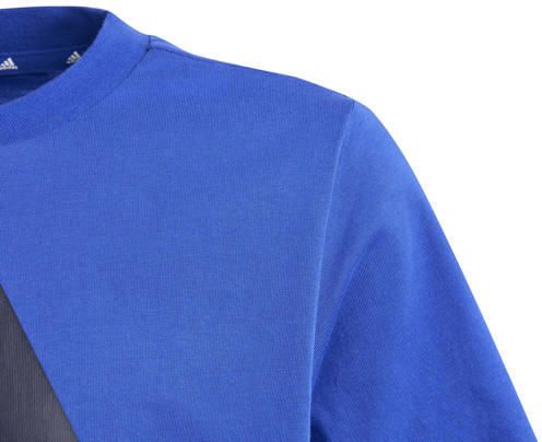 Adidas Sportswear T-shirt kobalt donkerblauw Katoen Ronde hals 164 - Foto 3