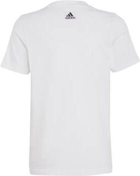 Adidas Sportswear T-shirt met logo wit zwart Katoen Ronde hals 176 - Foto 2