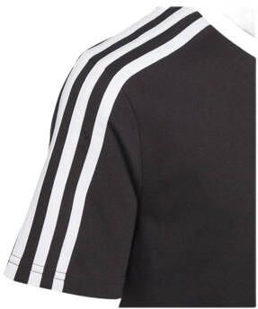 Adidas Sportswear T-shirt met logo zwart wit Meisjes Katoen Ronde hals 164