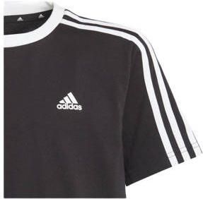 Adidas Sportswear T-shirt met logo zwart wit Meisjes Katoen Ronde hals 128 - Foto 2