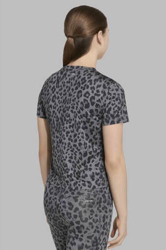 Adidas Sportswear T-shirt met panterprint grijs Polyester Ronde hals - Foto 8