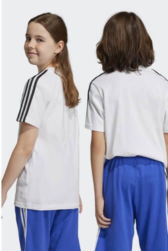 Adidas Sportswear T-shirt wit zwart Katoen Ronde hals Logo 164 - Foto 4