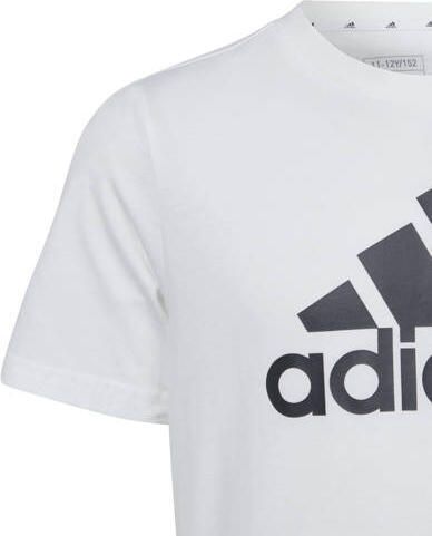 Adidas Sportswear T-shirt wit zwart Katoen Ronde hals Logo 164