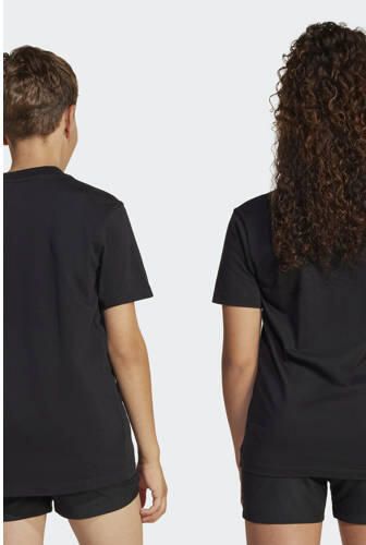 Adidas Sportswear T-shirt zwart Katoen Ronde hals Logo - Foto 10