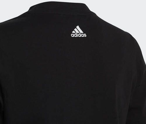 Adidas Sportswear T-shirt zwart wit Katoen Ronde hals Logo 176 - Foto 2