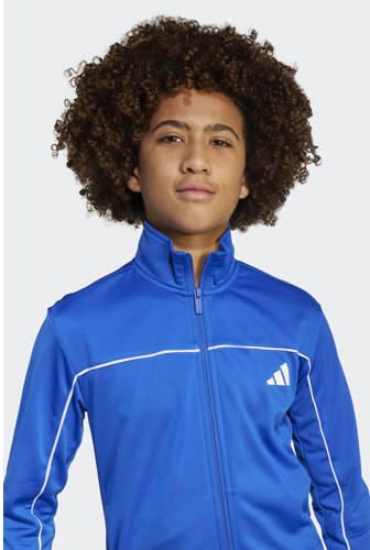 Adidas Sportswear trainingspak blauw Joggingpak Polyester Opstaande kraag