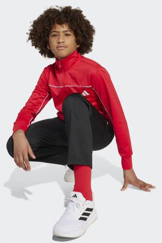Adidas Sportswear trainingspak rood zwart Joggingpak Polyester Opstaande kraag