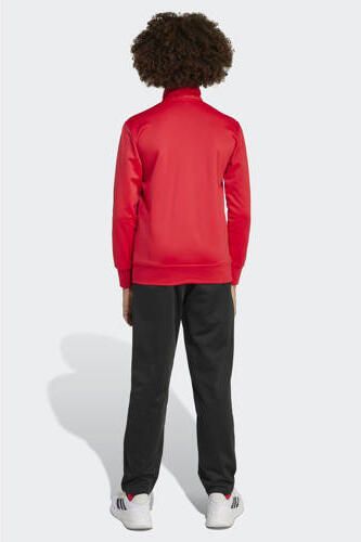 Adidas Sportswear trainingspak rood zwart Polyester Opstaande kraag - Foto 3