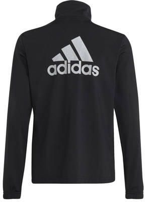 Adidas Sportswear trainingspak zwart Meisjes Polyester Opstaande kraag 152