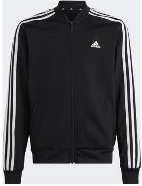Adidas Sportswear trainingspak zwart Meisjes Polyester Opstaande kraag 164