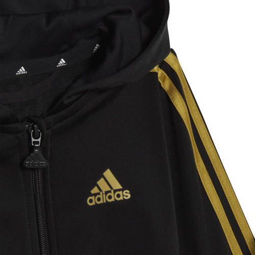 Adidas Sportswear trainingspak zwart goud Joggingpak Polyester Capuchon 104
