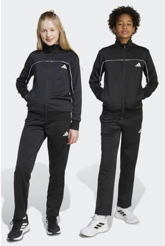 Adidas Sportswear trainingspak zwart wit Joggingpak Polyester Opstaande kraag - Foto 4