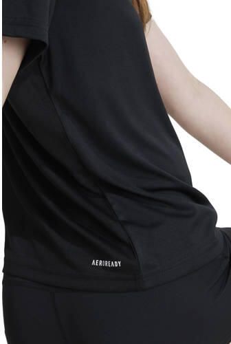 Adidas Sportswear voetbalshirt zwart Sport t-shirt Meisjes Polyester Ronde hals 128