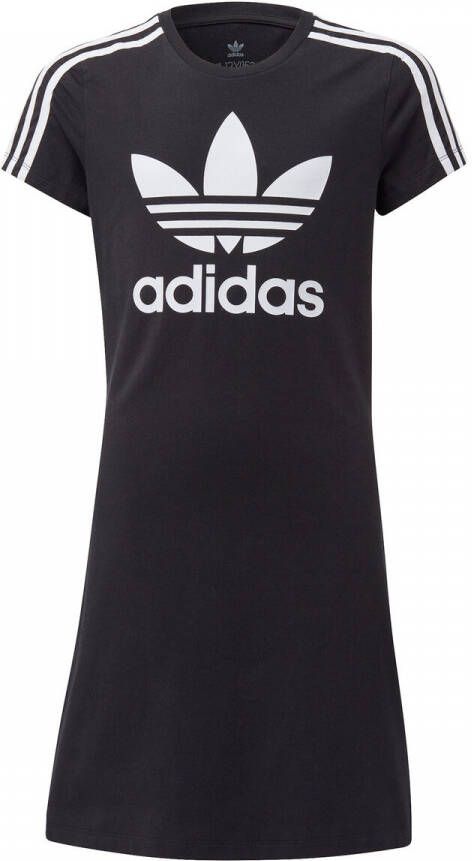 Adidas Zwart Wit Kort Jurkje Black Dames