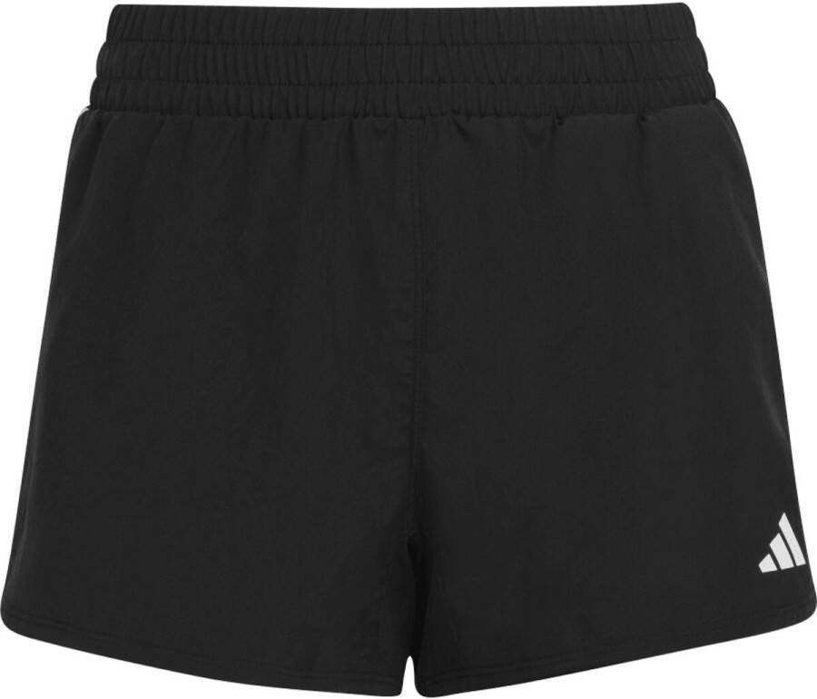 Adidas Sportswear regular fit short met logo zwart wit Korte broek Meisjes Polyester 164