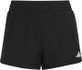 Adidas Sportswear regular fit short met logo zwart wit Korte broek Meisjes Polyester 140 - Thumbnail 1